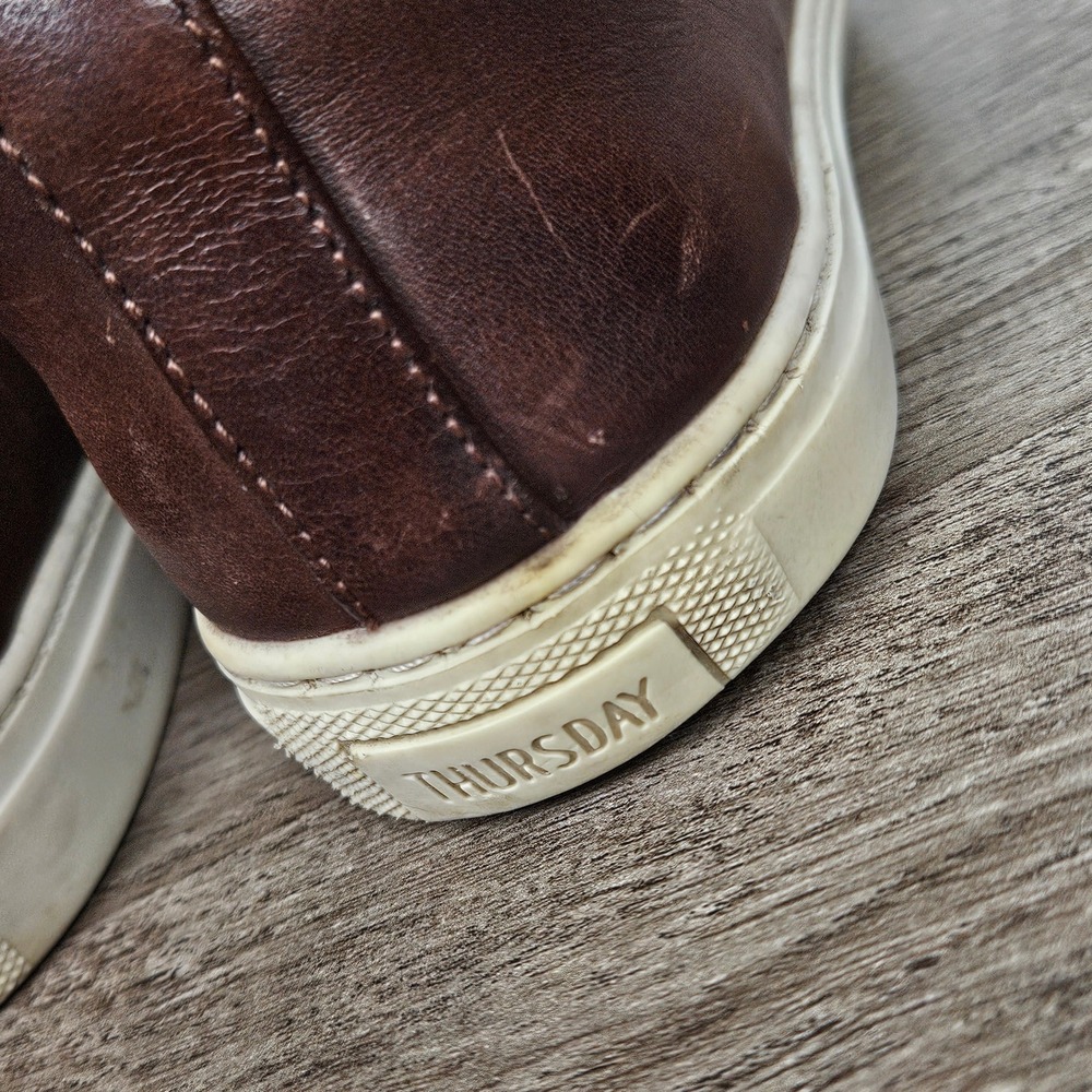 Thursday Boot Co Premier Low Top Mens Brown Leather Sneakers Size 9.5 US - Picture 11 of 13